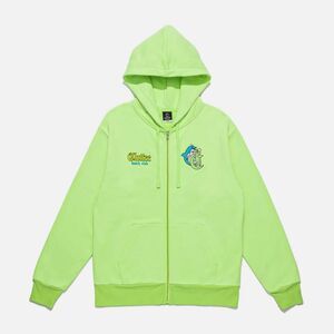 Clot Men's Green and Yellow Hoodie